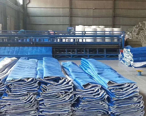 无机布防火卷帘车间